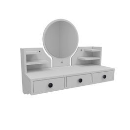 Hanah Home Polina Mesa de Maquillaje Blanca